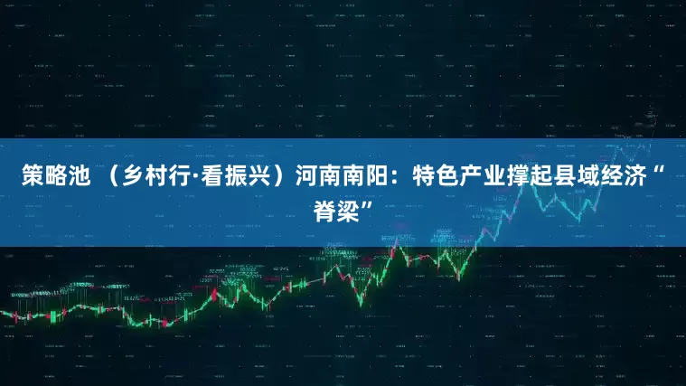策略池 （乡村行·看振兴）河南南阳：特色产业撑起县域经济“脊梁”